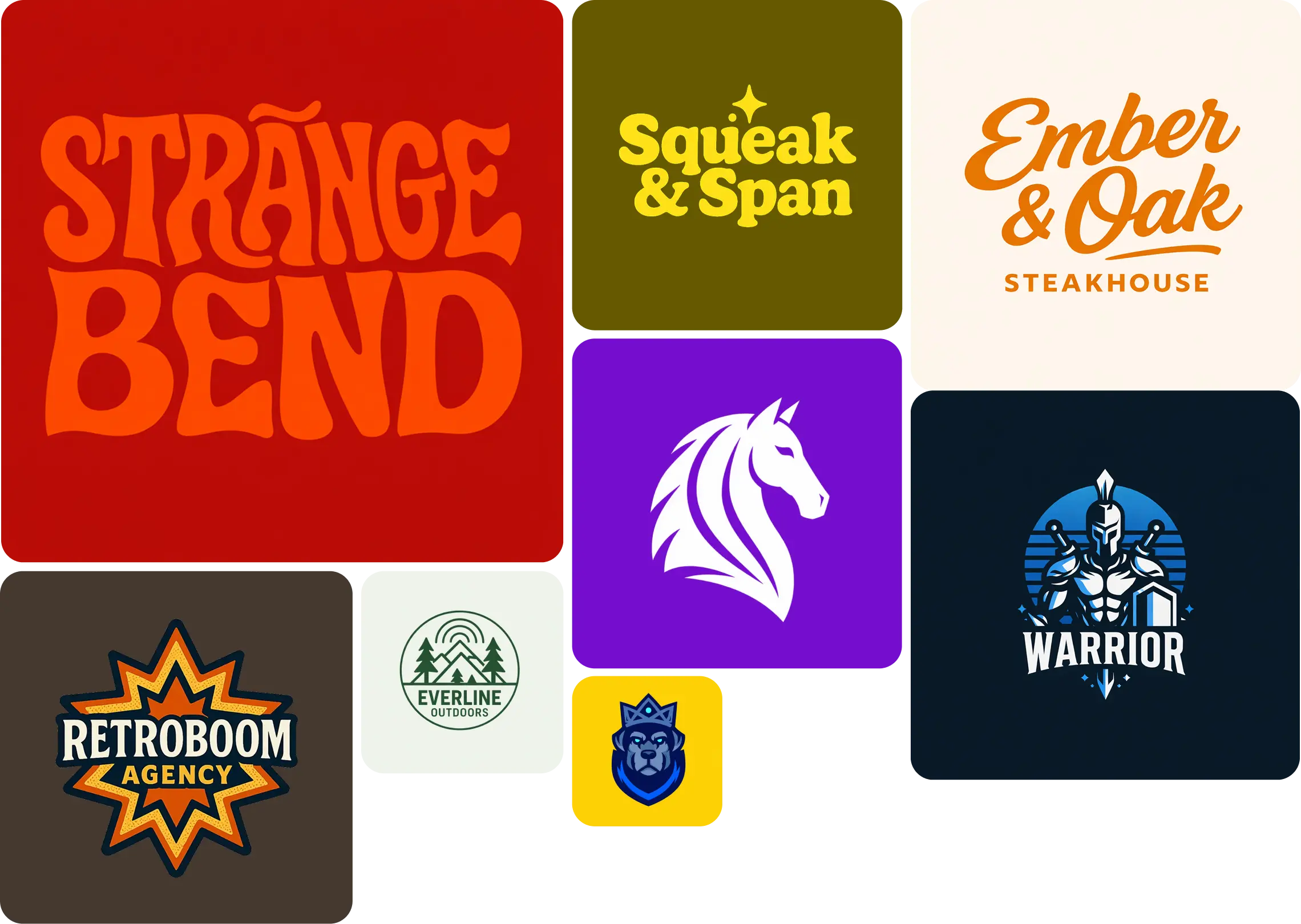 Тысячи профессиональных шаблонов логотипов