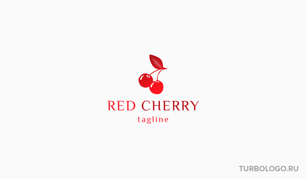 Логотип интернет-магазина одежды вишня