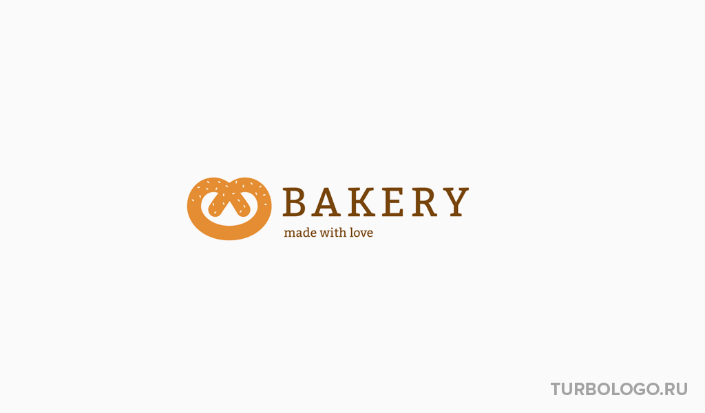 Логотип пекарни бублик