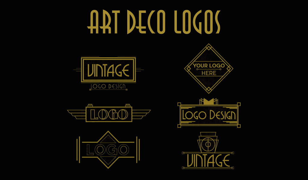 Логотипы арт деко