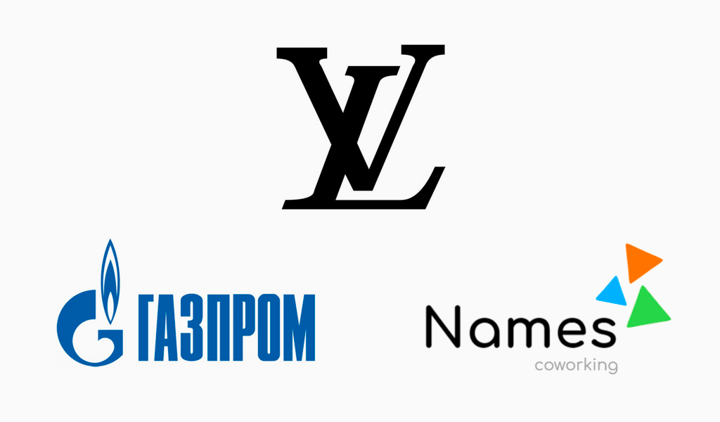 Логотипы известных брендов