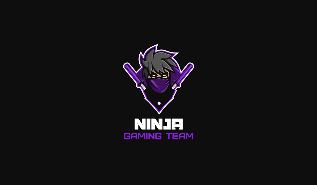 Игровой логотип ниндзя