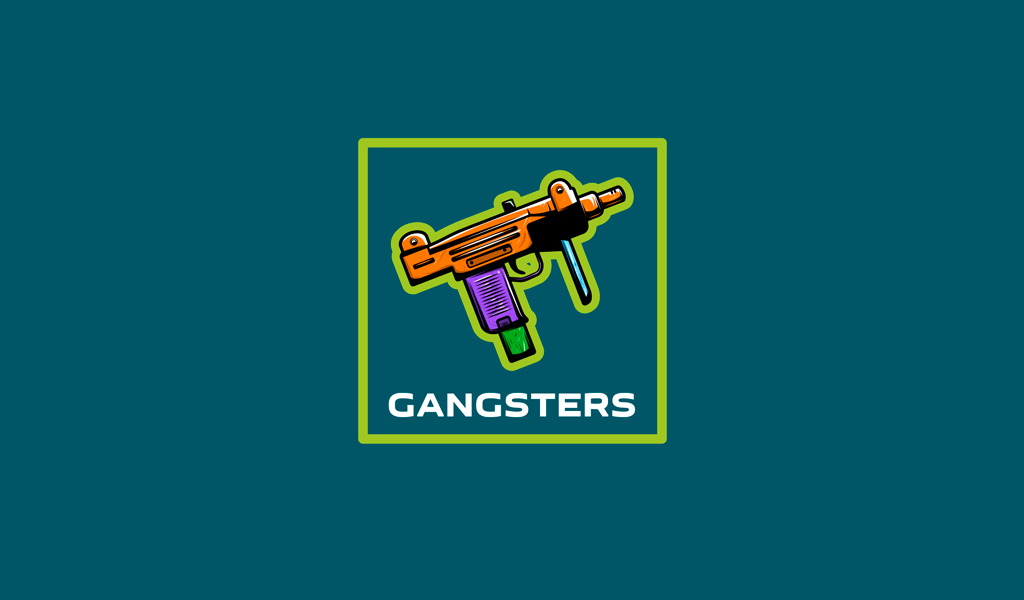 Игровой логотип пистолет