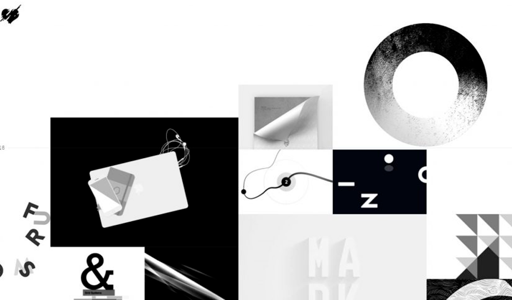 Черно-белый дизайн сайта