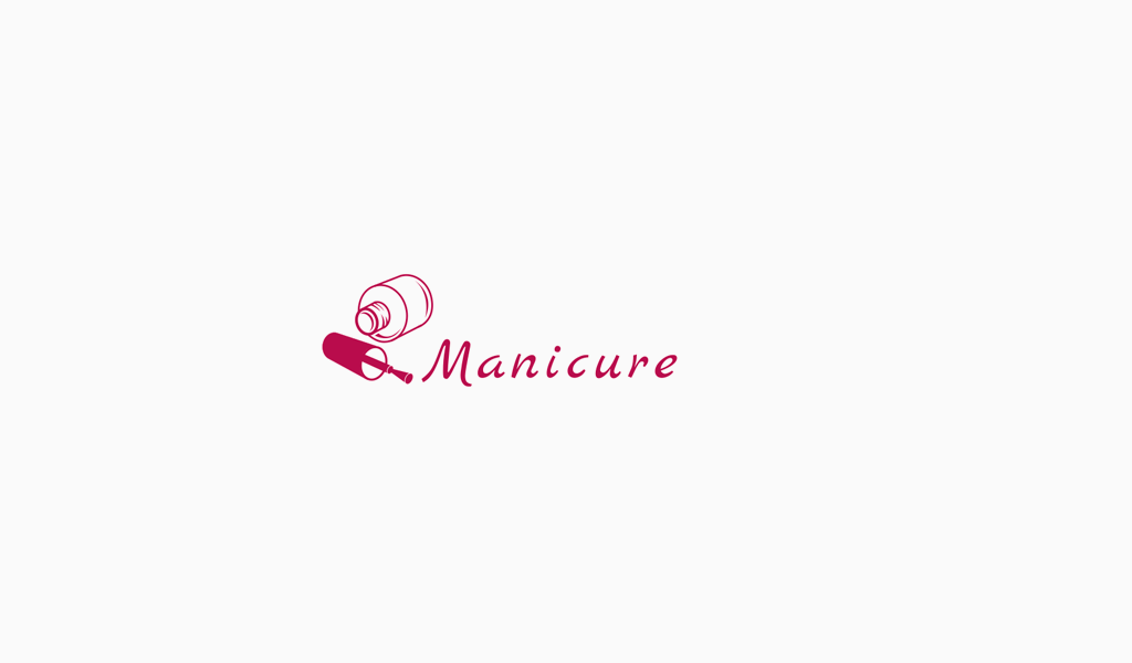 Логотип маникюрного салона: розовый лак