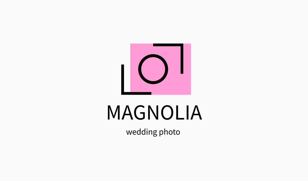 Logo creativo: macchina fotografica