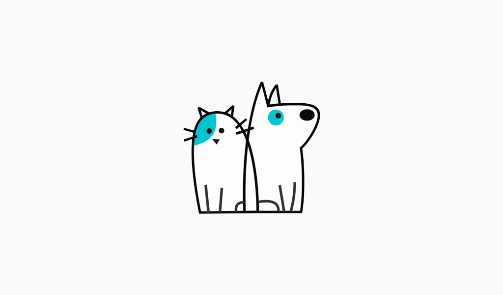 Кот и собака: логотип