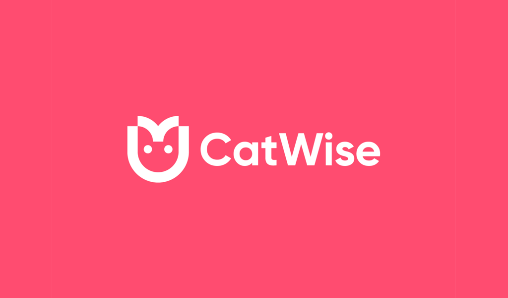 Абстрактный логотип: кот и бутон