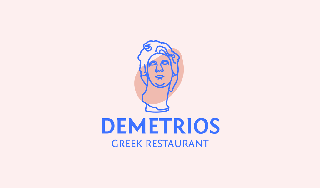 Логотип для греческого ресторана