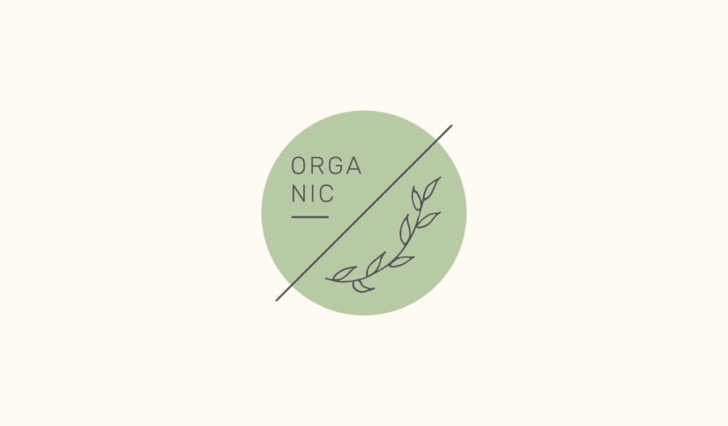 Круглый логотип органик