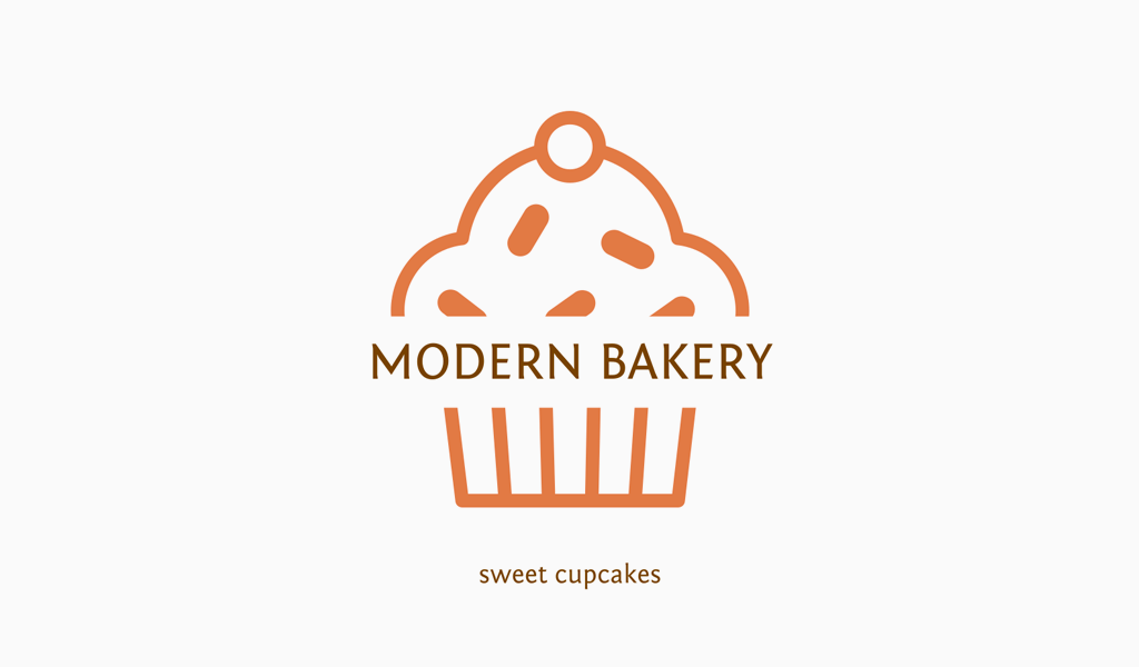 Логотип булочной: кекс