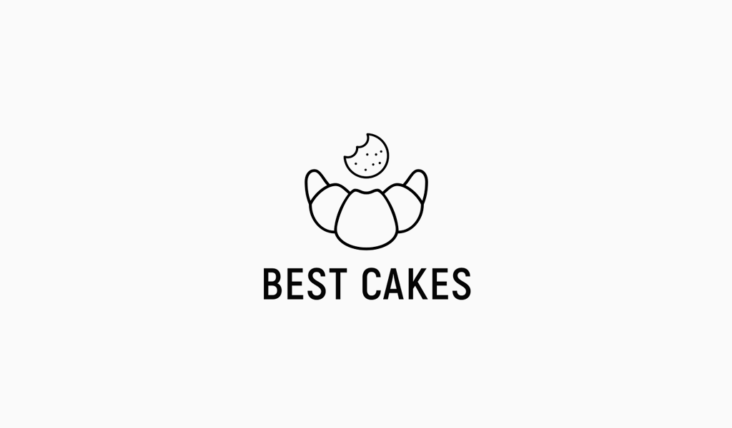 Логотип пекарни: круассан