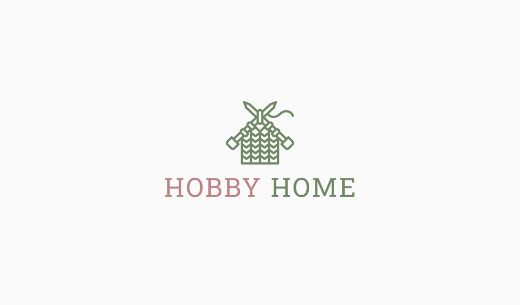 Хенд мейд логотип дома и нитки