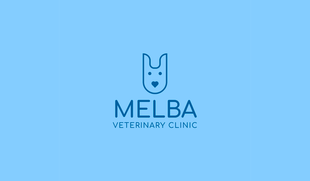 Логотип ветеринарной клиники: абстрактная собака