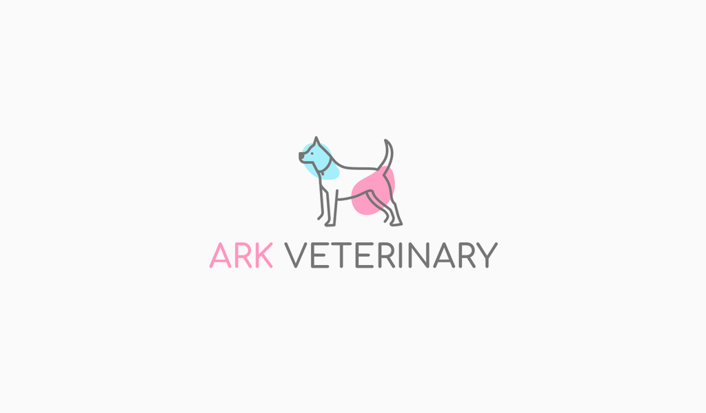 Логотип ветеринарной клиники: собака