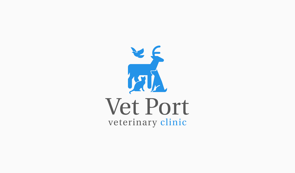 Логотип ветеринарной клиники: животные