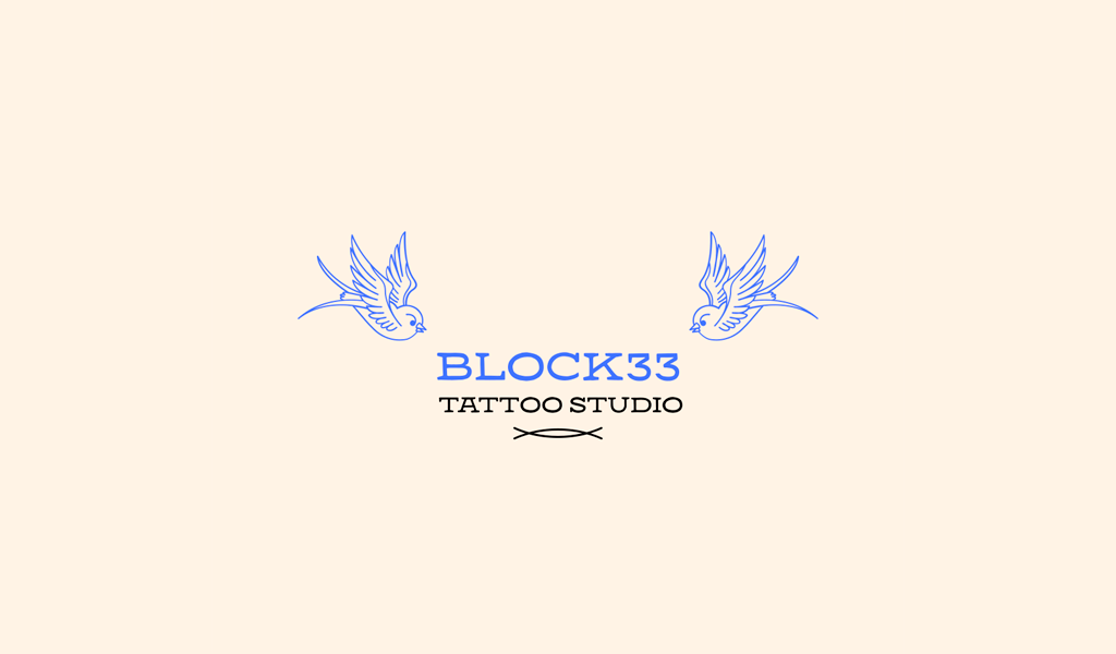 Логотип тату-студии: птицы