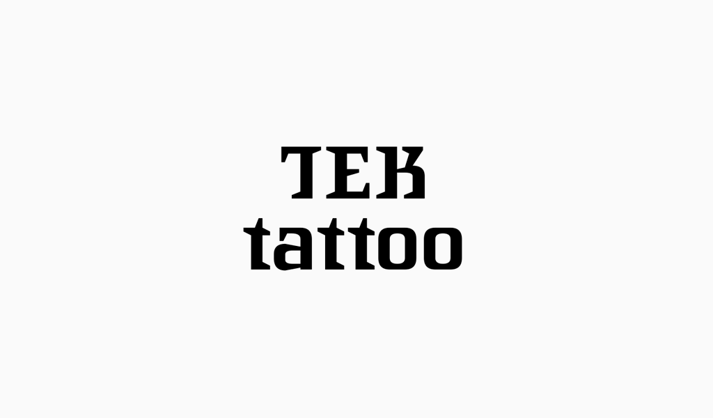 Логотип тату-салона: текстовый