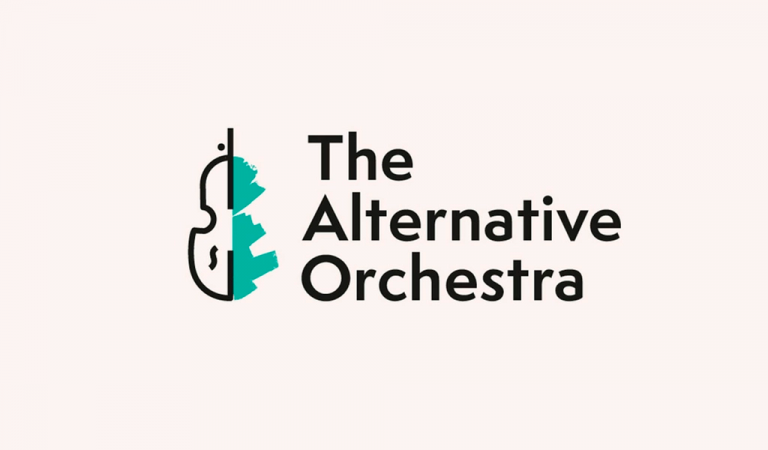 Logo with violin