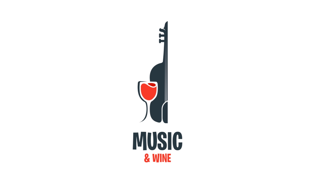 Логотип со скрипкой и вином