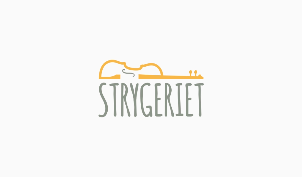 The logo with the yellow violin
