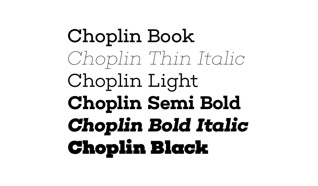 Choplin шрифт