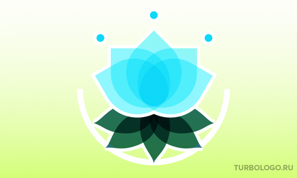 Логотип с цветком