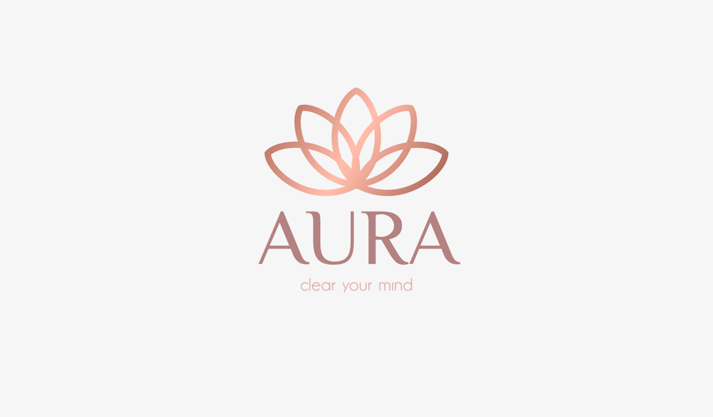 Logo with flower: abstract