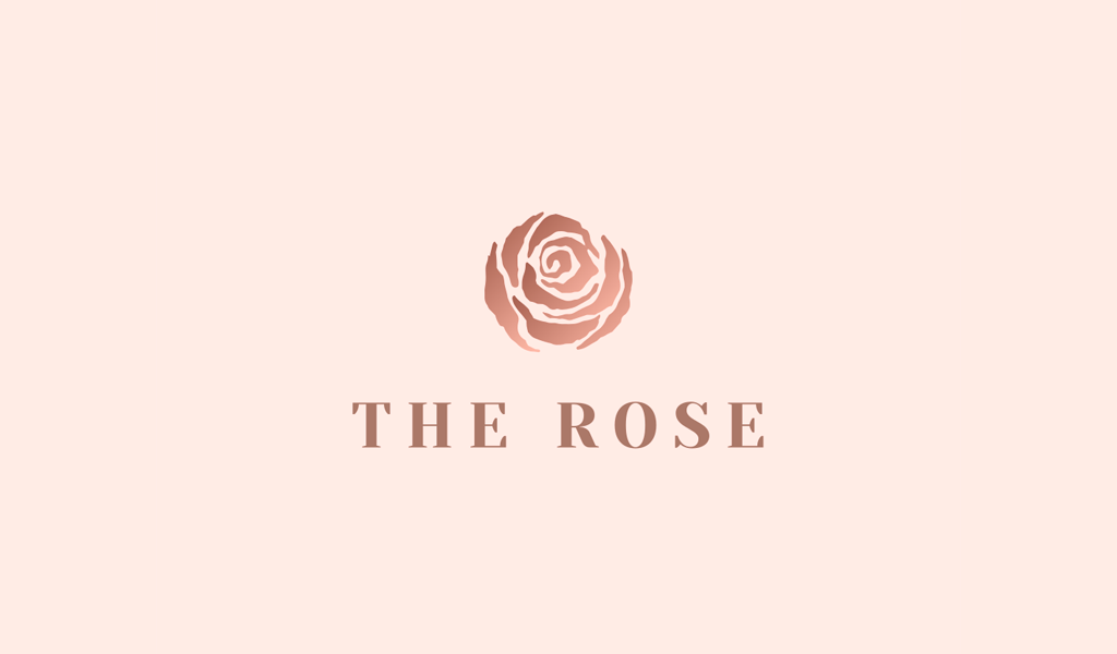 Логотип с цветком: роза