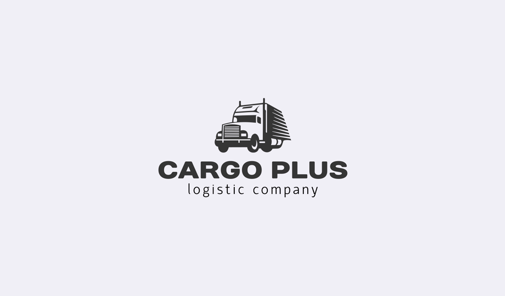 Logistics logo: truck