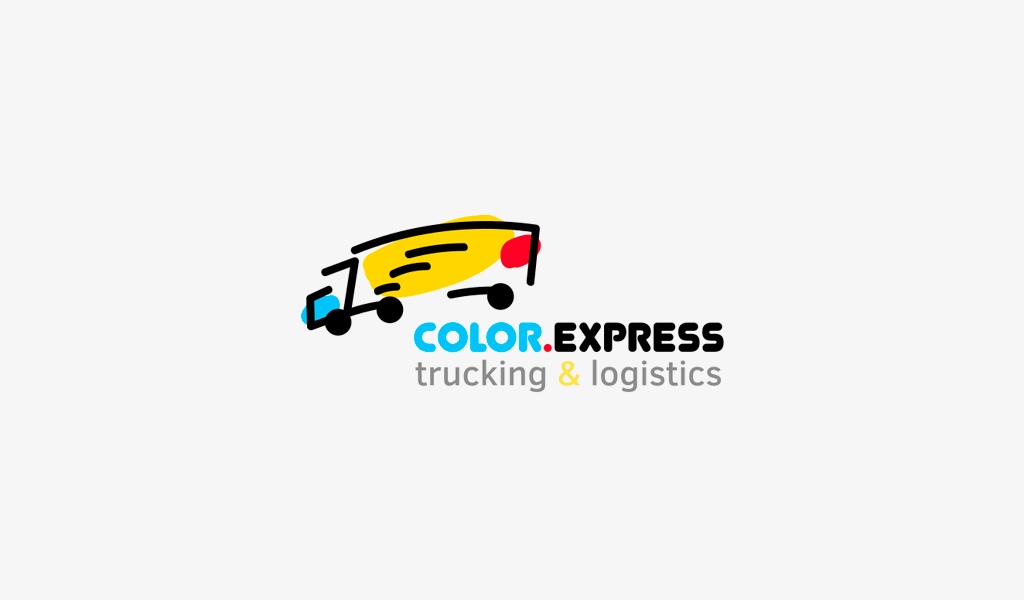 Logistic company logo: drawing