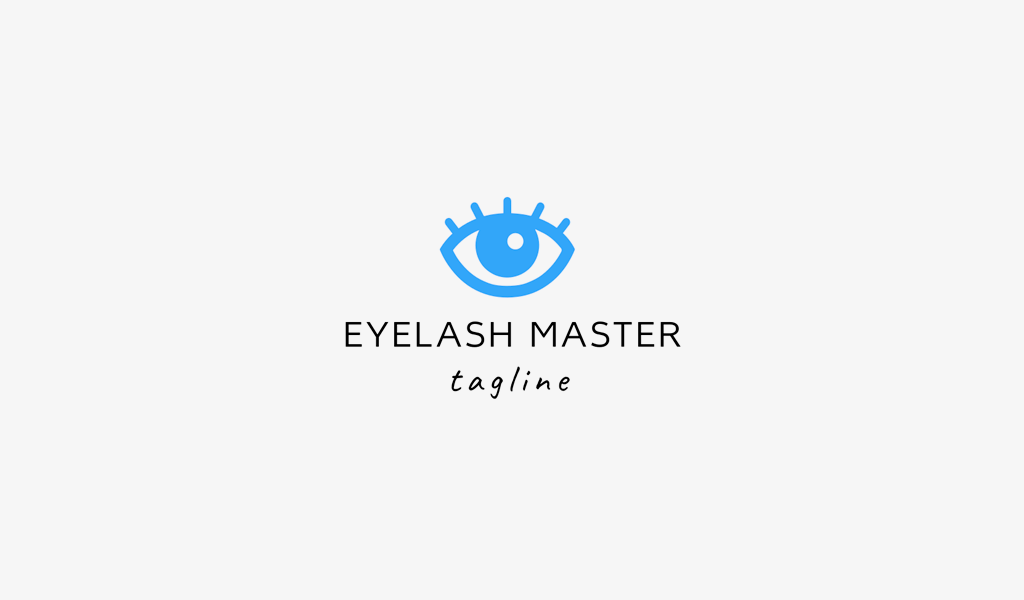 Logo eyelash extensions: eyelashes