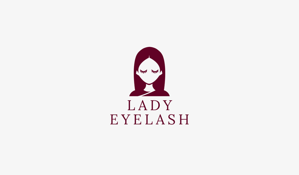Logo eyelash extensions: girl