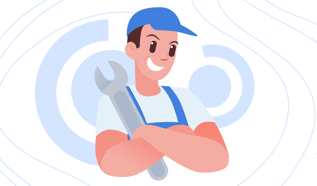 Plumber's logo: master