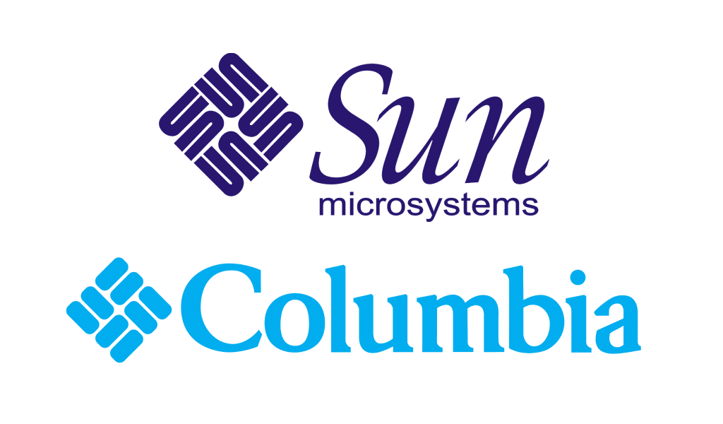 Сравнение логотипов Sun Mycrosystems и Columbia Sportswear