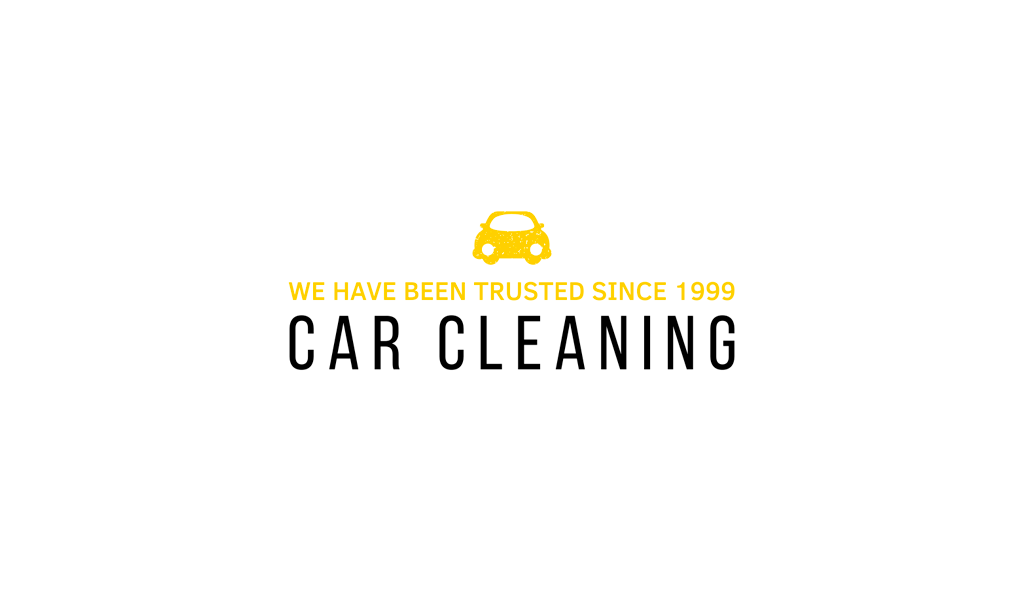 Car wash logo: yellow car