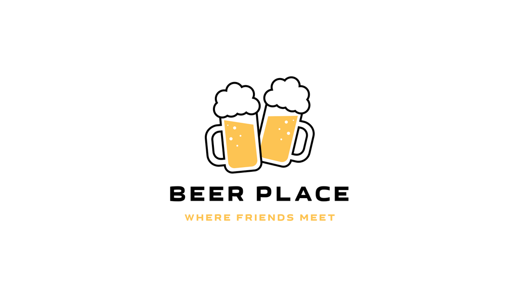 Brewery logo: mugs