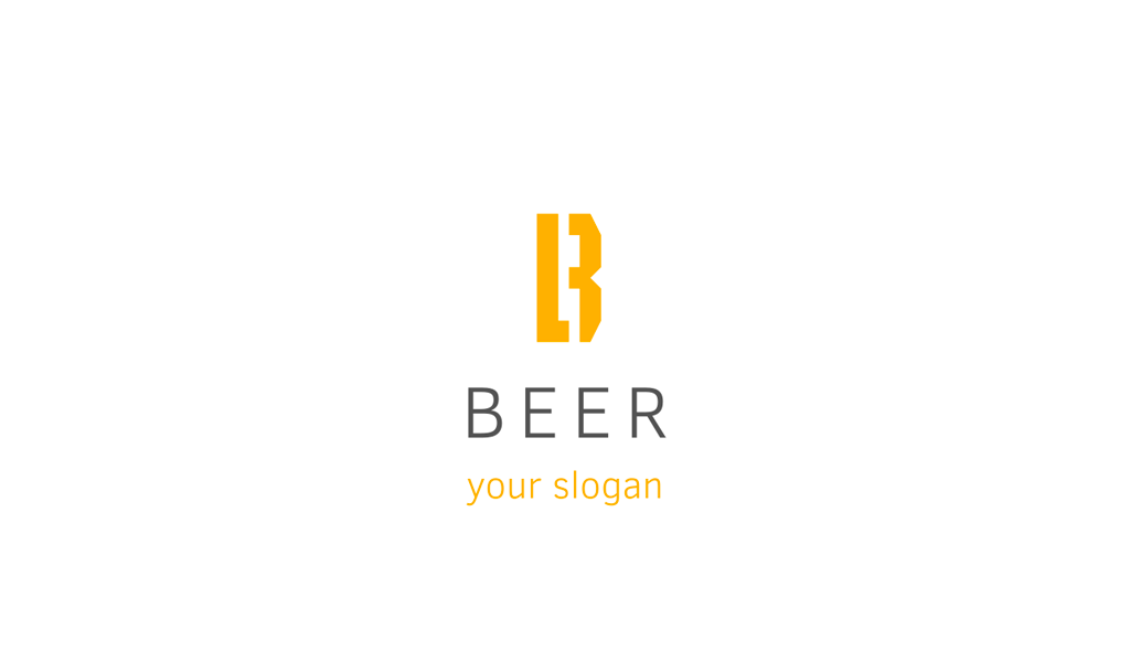 Brewery logo: letter B