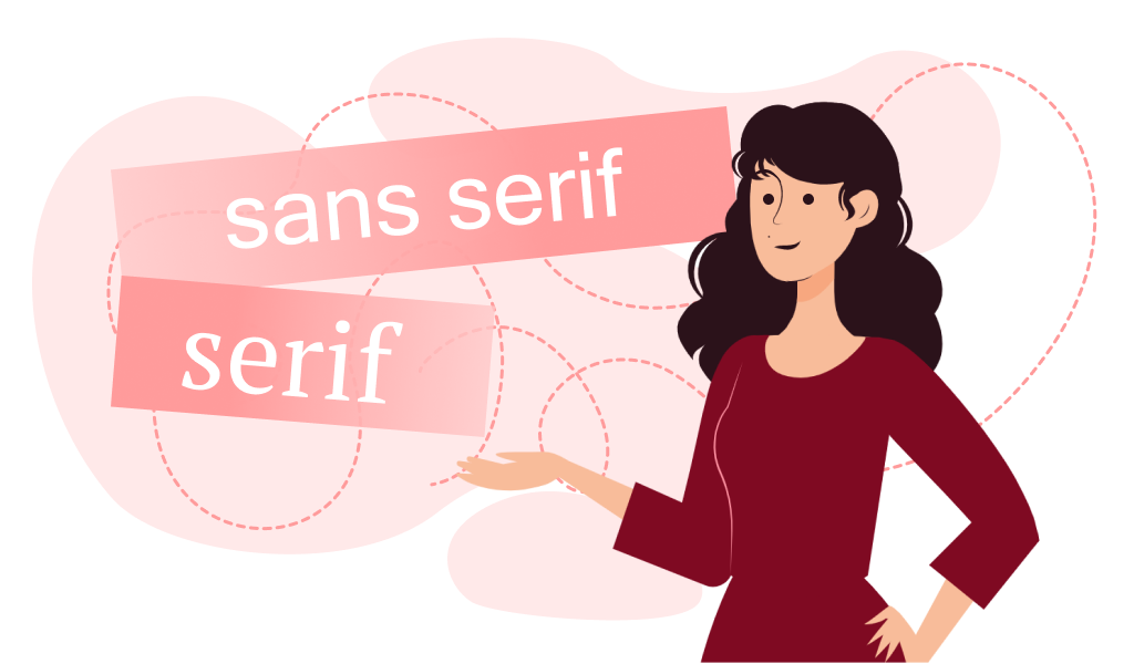Различия Serif и Sans Serif
