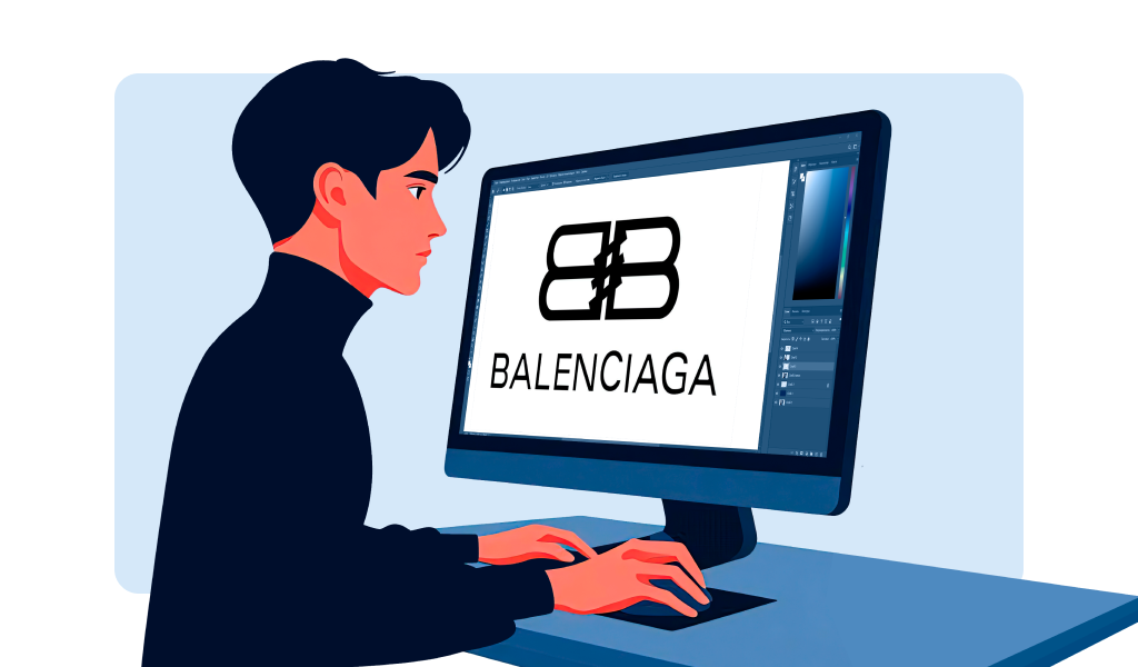 Ключевые элементы эмблемы Balenciaga