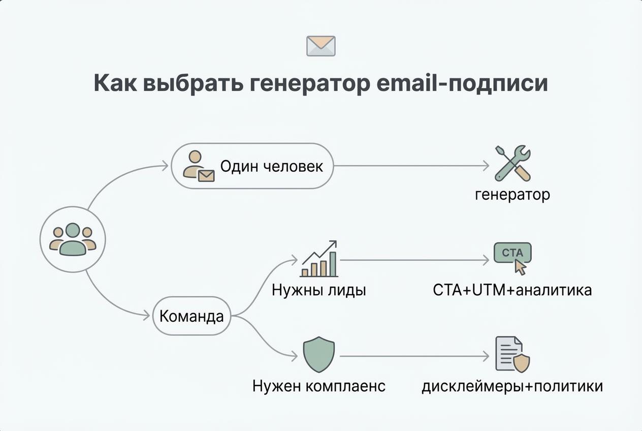 как выбрать генератор подписей
