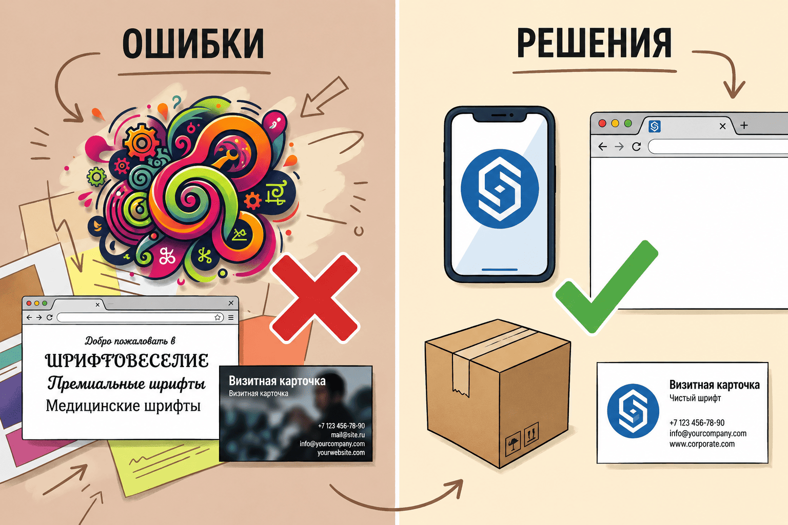 ошибки